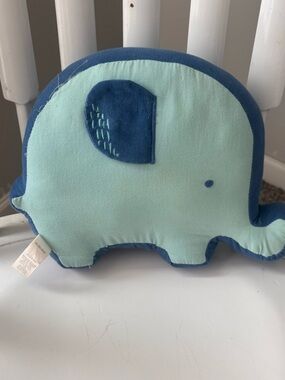 Target Blue and Light Teal Elephant Plush Pillow
